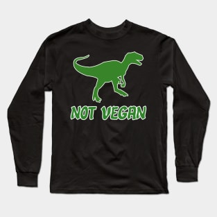 dinosaur vegan Long Sleeve T-Shirt